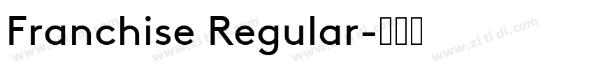 Franchise Regular字体转换